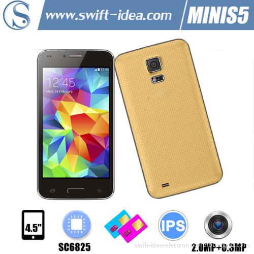 Fashion 4.5 Inch IPS Sc6825 Dual SIM GSM 2g Smart Mobile Phone (MINI S5)